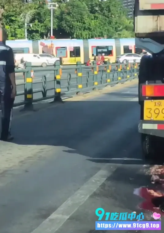 海南三亚凤凰水城垃圾车碾压惨案男子当场爆头成一滩肉泥 血肉横飞现场太惨烈 (3).webp